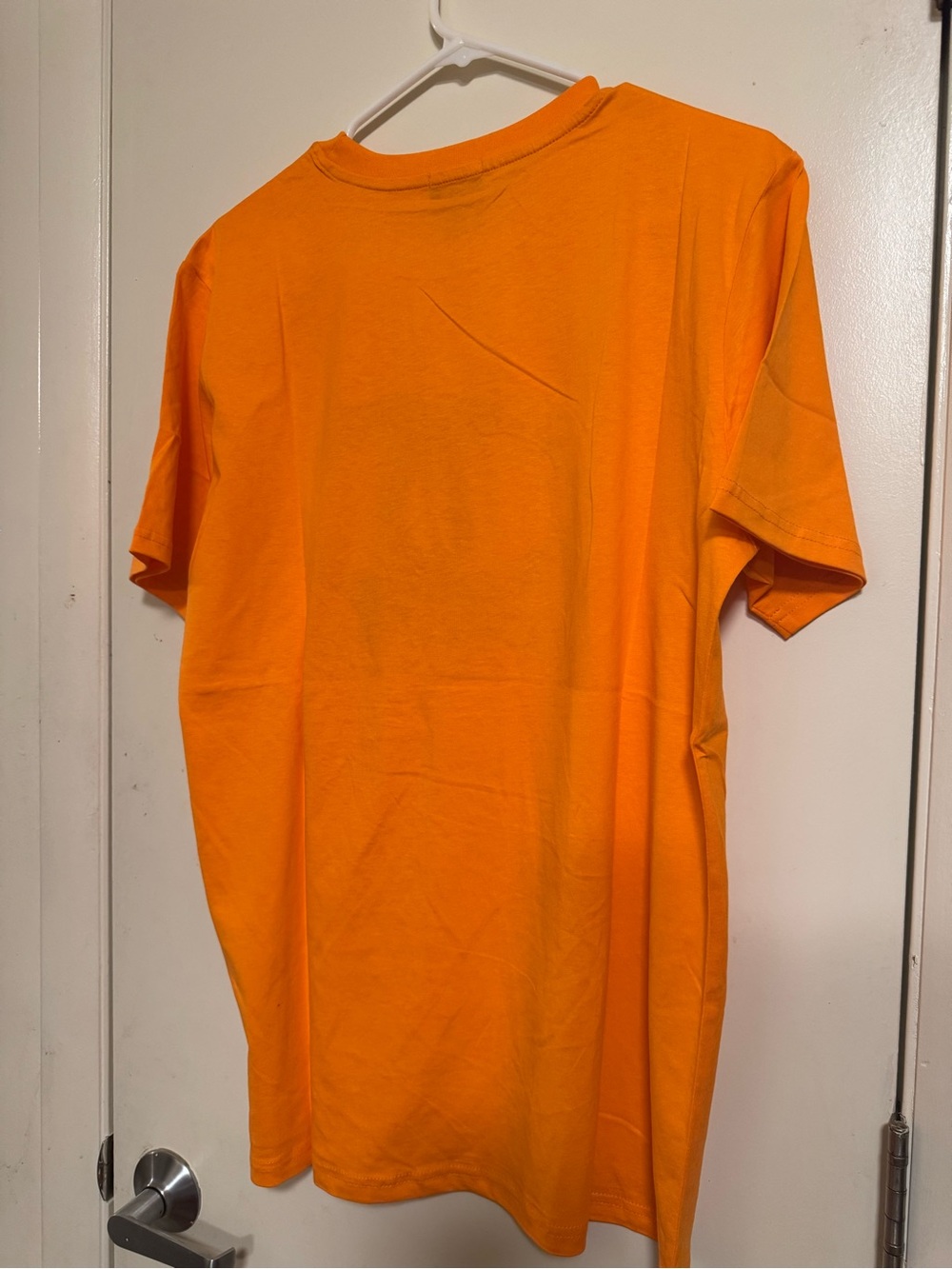 CHANEL Men's Bright Orange Short Sleeve Tee